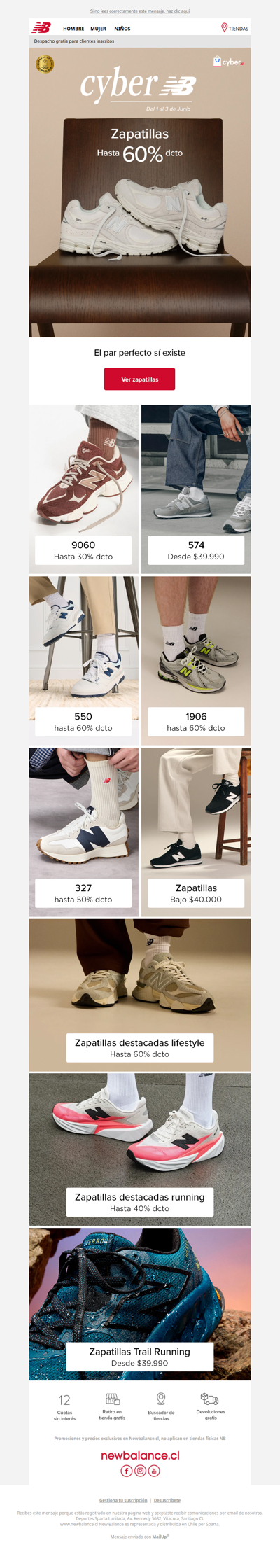 Cyber en zapatillas: hasta 60% OFF ⚡