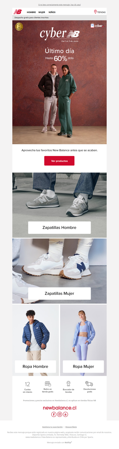 Último día Cyber NB🚨: hasta 60% OFF