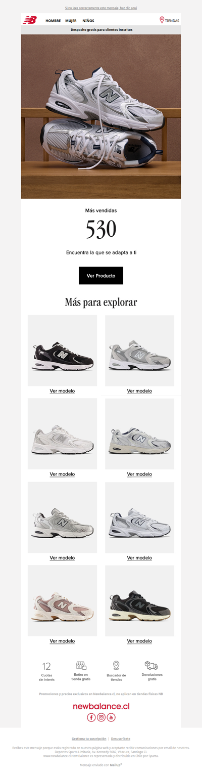 Las 530: las favoritas de New Balance