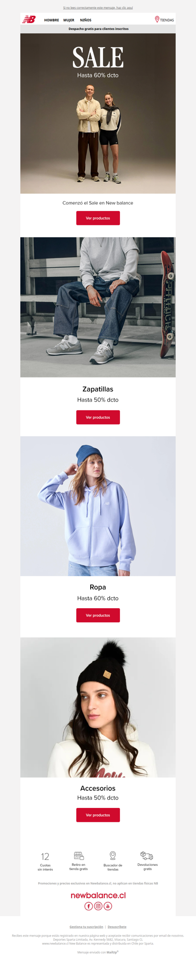 🔥 SALE New Balance: hasta 60% OFF
