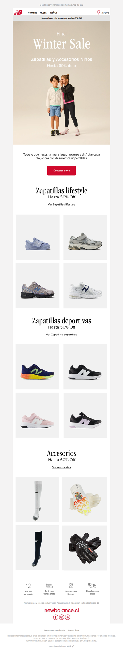 👟 Hasta 60% OFF: Regalos para el Día del Niño a precio Winter SALE