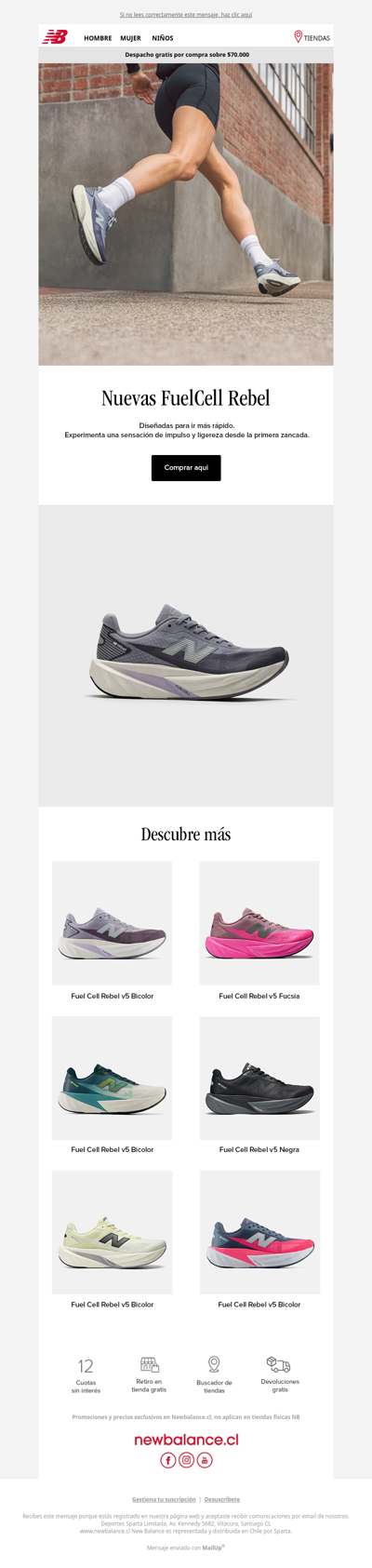 Rebel v5: nuevos colores, misma velocidad⚡