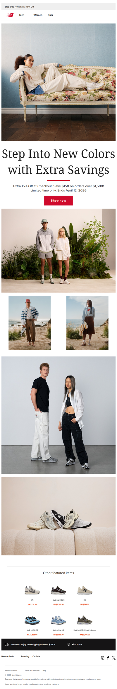 Extra 15% Off at Checkout!