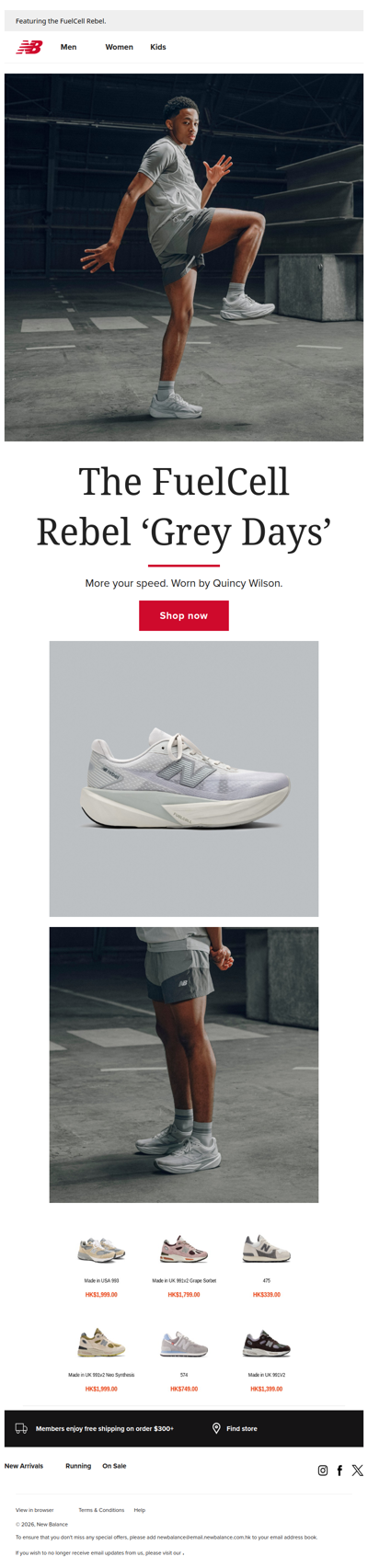 Take grey for a run.