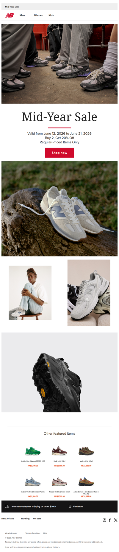 Mid-Year Sale:Buy 2 Get 20% Off