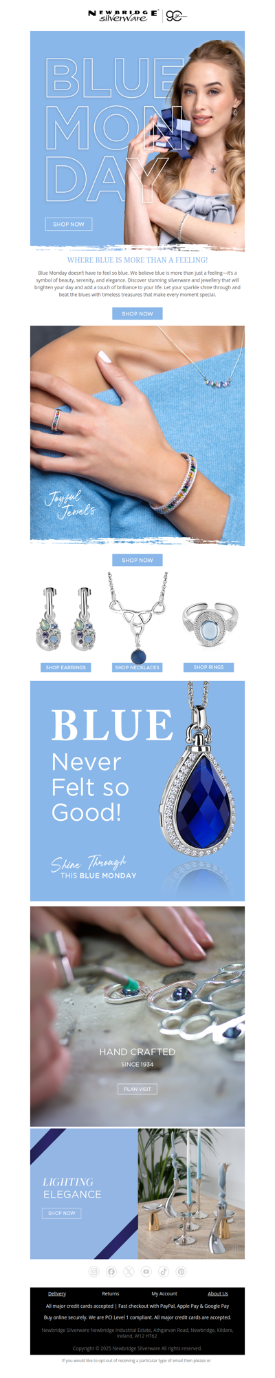 Blue Monday 💎🩵  Let your sparkle shine through and beat the blues with timeless treasures