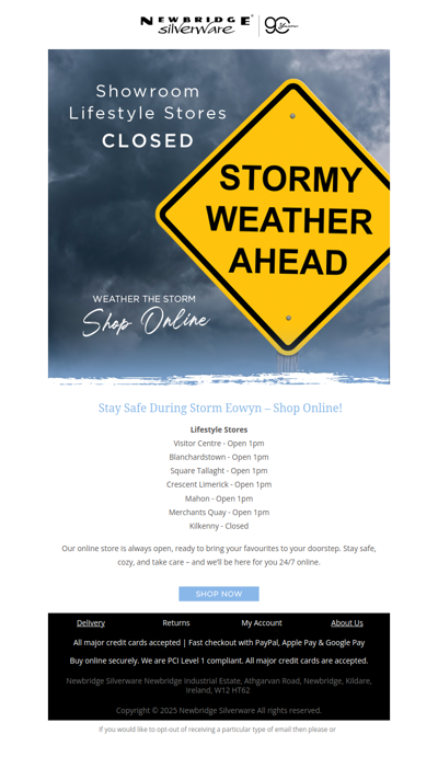 Weather the Storm - Shop Online Safely!