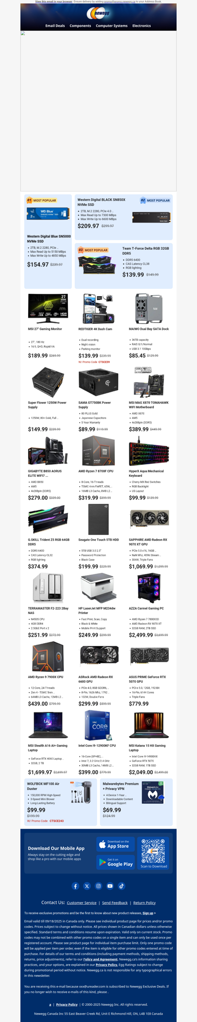 Upgrade Your Gaming Rig with 🔥WD_BLACK SN850X SSD - Up to 7,300 MB/s!💻