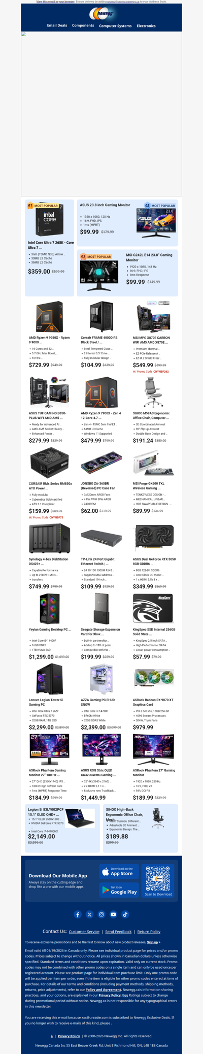 Just $359.00! Intel Core Ultra 7 265K 🔥