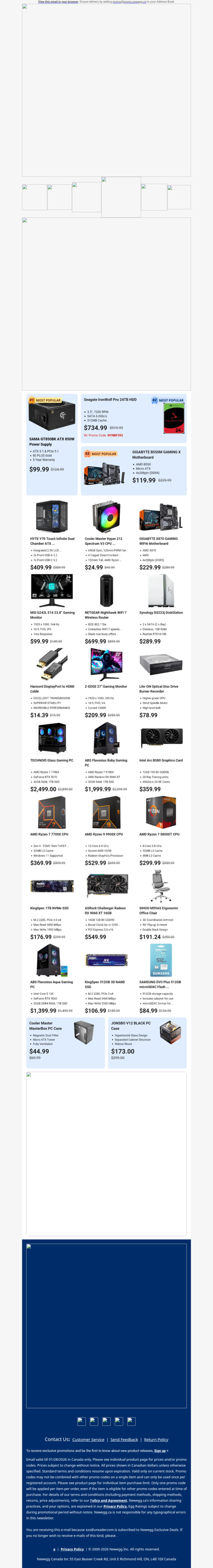 $734.99 Seagate 24TB Internal Hard Drive! $99.99 MSI 24