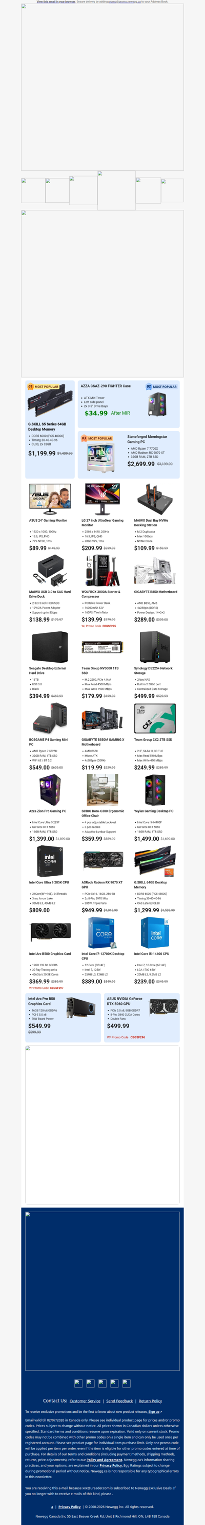 $2699.99 Stoneforged Gaming PC! $89.99 ASUS 24