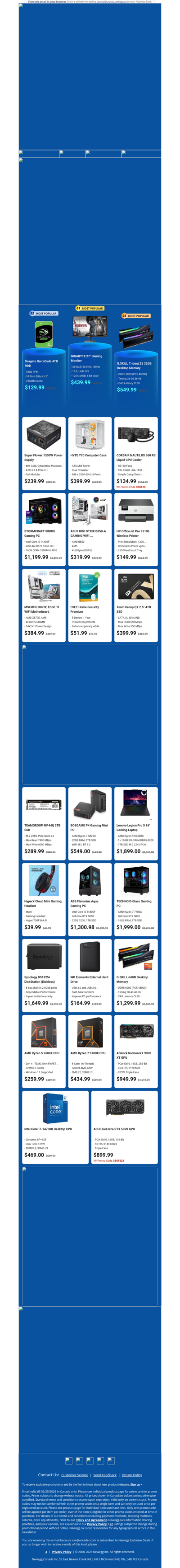 $129.99 Seagate 4TB Hard Drive! $439.99 GIGABYTE 27