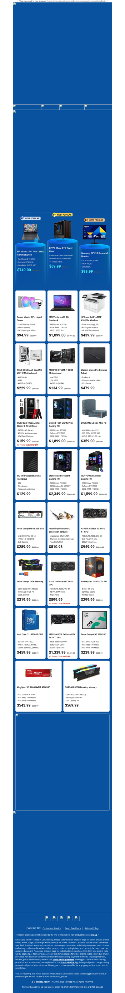 $749.00 HP Victus Gaming Laptop! $99.99 Samsung 27