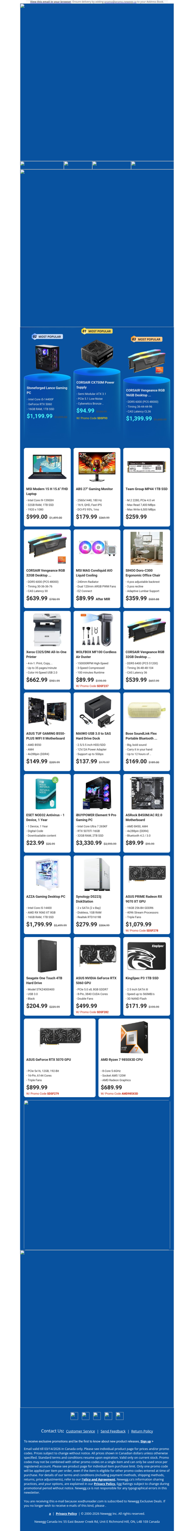 $1199.99 Stoneforged Lance Gaming PC! $999.00 MSI Modern 15 Laptop!