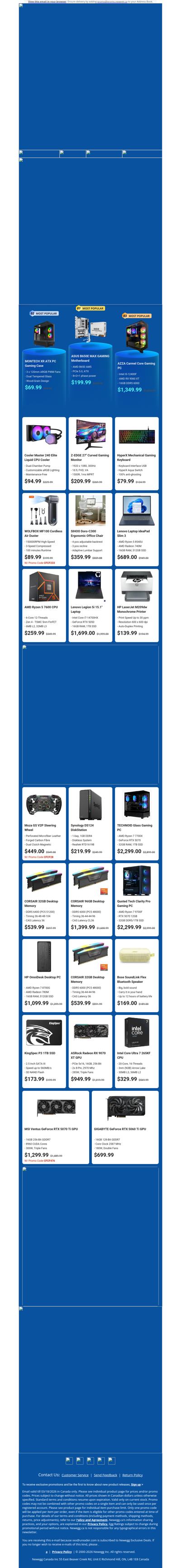 $1349.99 AZZA Gaming PC i5! $209.99 Z-EDGE 27