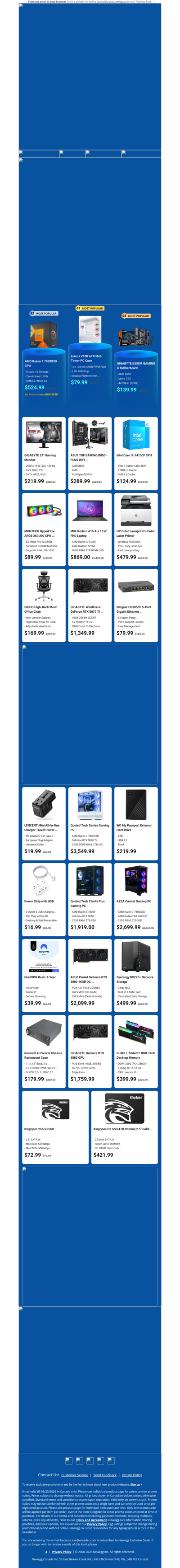 $524.99 AMD Ryzen 7 7800X3D CPU! $219.99 GIGABYTE 27