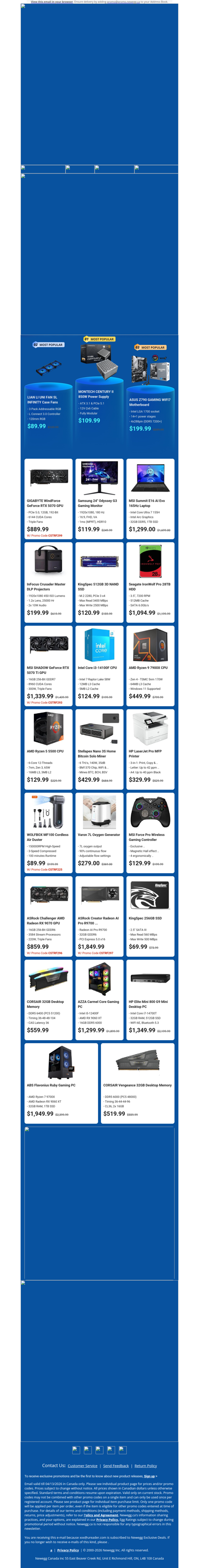 $889.99 GIGABYTE RTX 5070 Graphics Card! $119.99 Samsung Odyssey G3 24