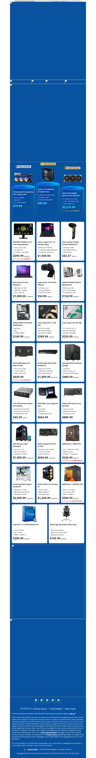 $2219.99 ASUS TUF RTX 5080 Graphics Card! $299.99 MSI 27