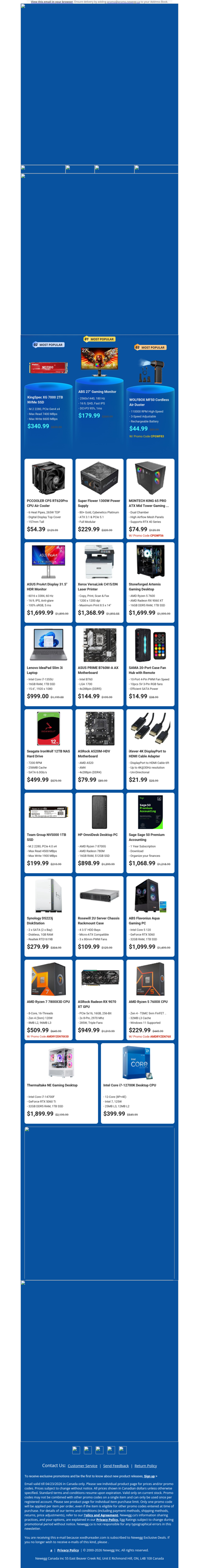 $340.99 KingSpec 2TB NVMe SSD! $179.99 ABS 27