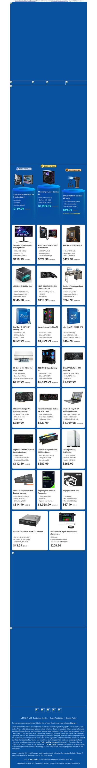 $1299.99 Stoneforged Lance Gaming PC! $119.99 Samsung Odyssey G3 Monitor!