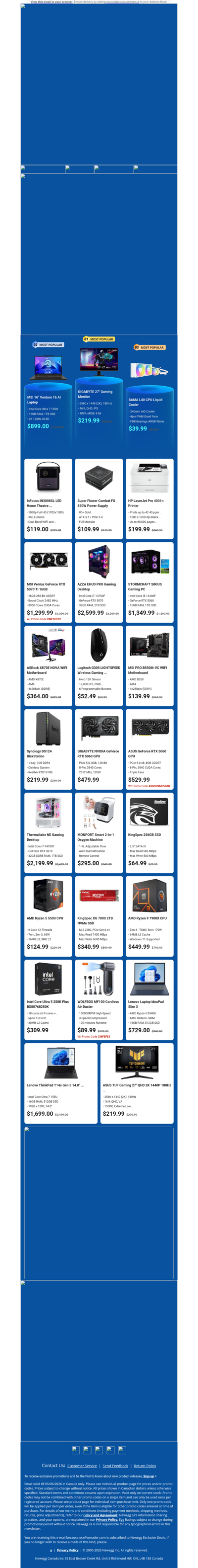 $899.00 MSI Venture 16 Laptop! $219.99 GIGABYTE 27