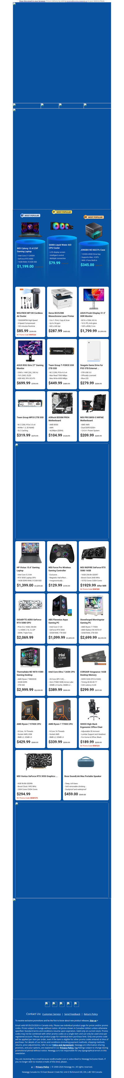 $1199.00 MSI Cyborg 15 Laptop! $1799.99 ASUS ProArt 32
