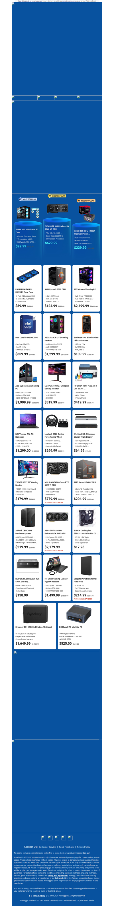 $629.99 GIGABYTE RX 9060 XT Graphics! $124.99 AMD Ryzen 5 5500 CPU!