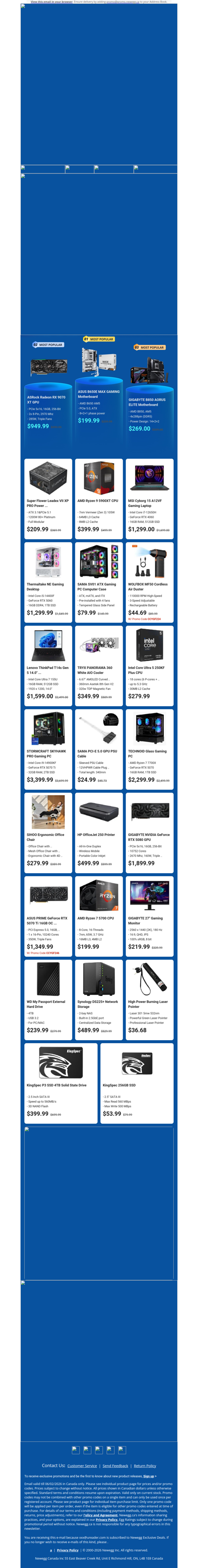 $949.99 ASRock RX 9070 XT Graphics! $399.99 AMD Ryzen 9 5900XT CPU!