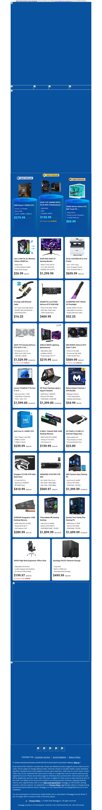$279.99 AMD Ryzen 5 9600X Processor! $229.99 ASUS TUF 27