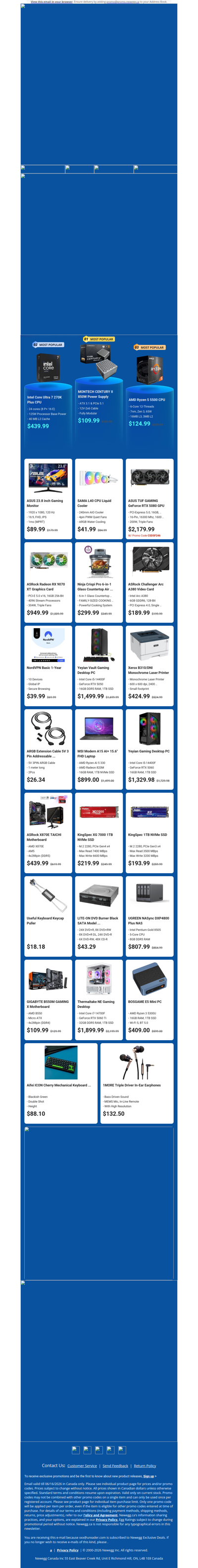 $439.99 Intel Core Ultra 7 Processor! $89.99 ASUS 24