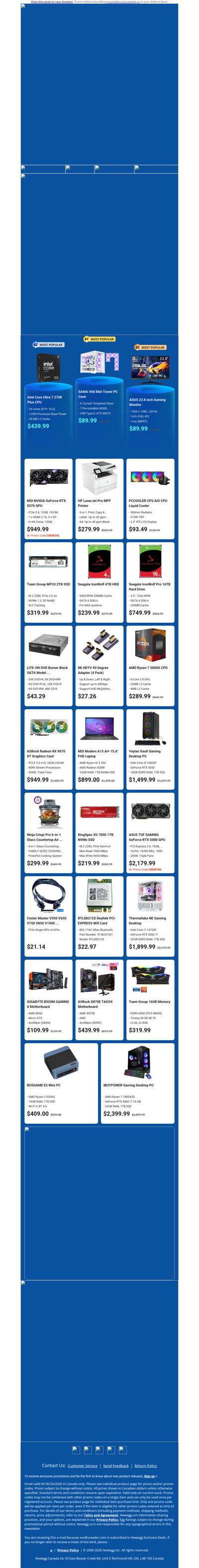 $439.99 Intel Core Ultra 7 Processor! $89.99 ASUS 24