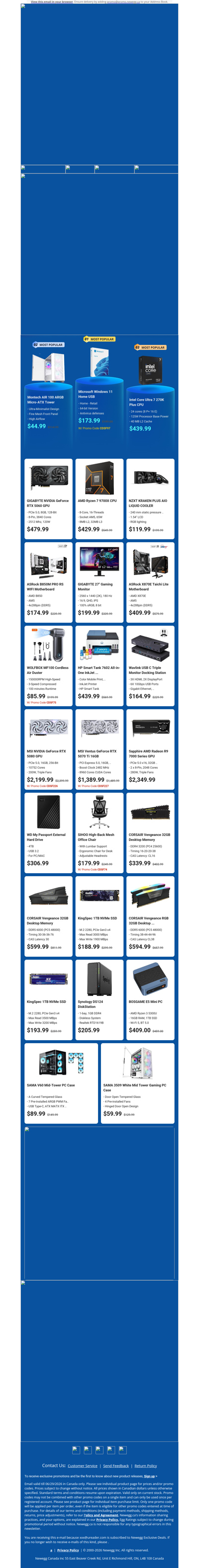 $439.99 Intel Core Ultra 7 Processor! $479.99 GIGABYTE GeForce RTX 5060!