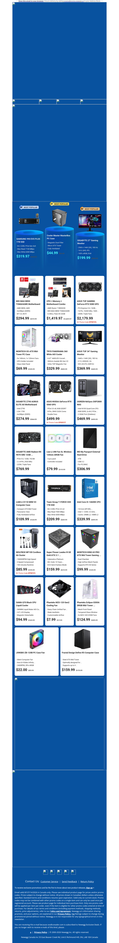 $319.97 Samsung 990 EVO Plus 1TB SSD! $199.99 Gigabyte 27