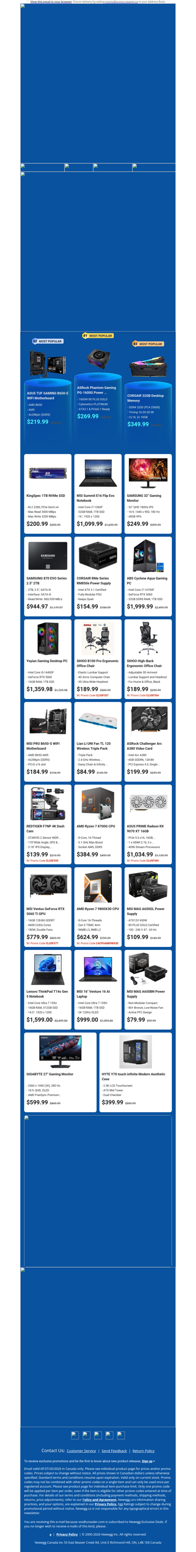 $200.99 KingSpec 1TB NVMe SSD! $1099.99 MSI 16