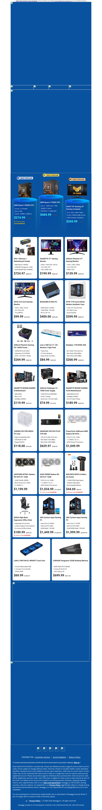 $274.99 AMD Ryzen 5 9600X Processor! $269.99 ASUS TUF 32