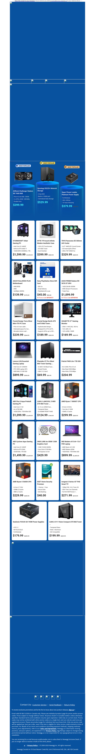 $399.99 ASRock RX 7600 Graphics Card! $1599.99 STORMCRAFT Gaming PC i5 RTX 5060 Ti!