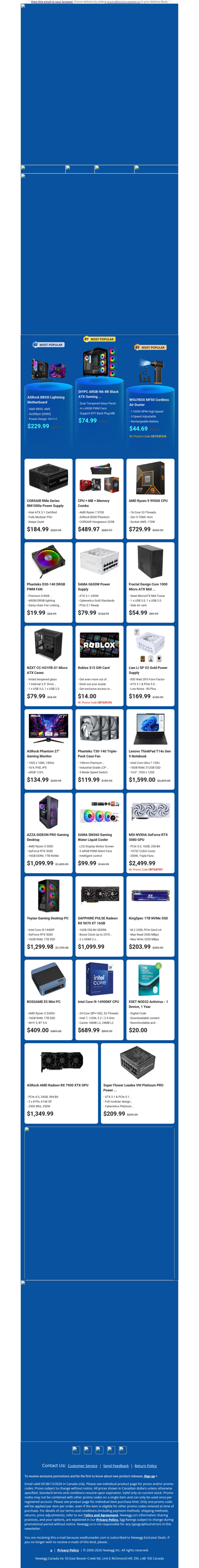 $729.99 AMD Ryzen 9 9950X CPU! $134.99 ASRock 27