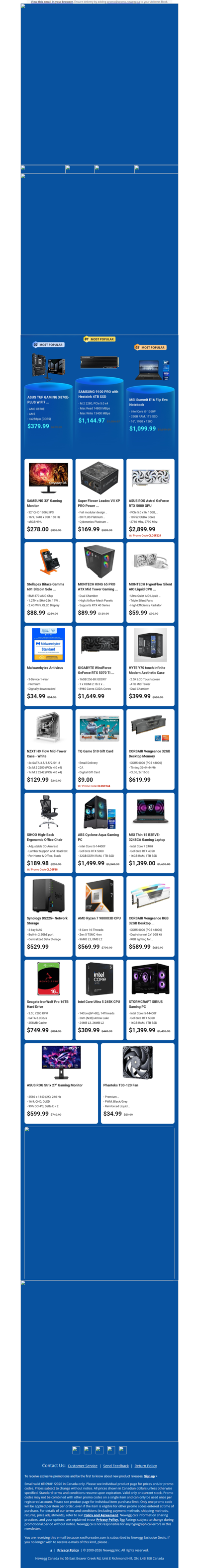 $1144.97 Samsung 4TB SSD! $1099.99 MSI 16