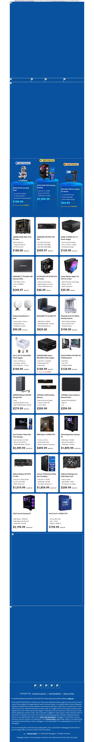 $2599.99 AZZA EHUD PRO Gaming PC! $559.97 SAMSUNG 990 PRO 2TB!