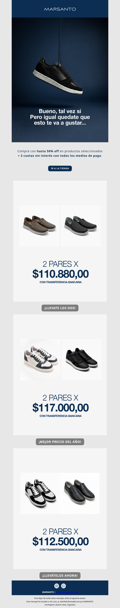 Este no es otro mail de SALE 👞
