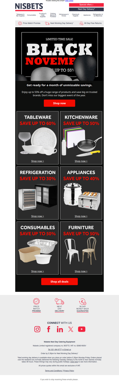 Black November starts now - save up to 55%