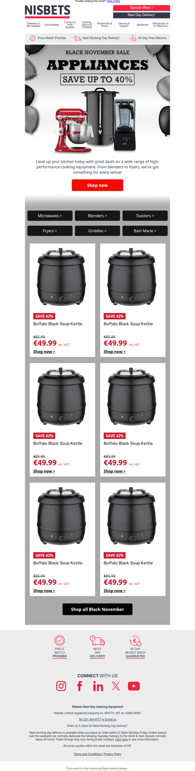 Unbeatable savings on top appliances!