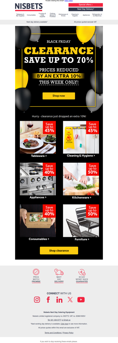 Clearance price drop! Extra 10% off this week only