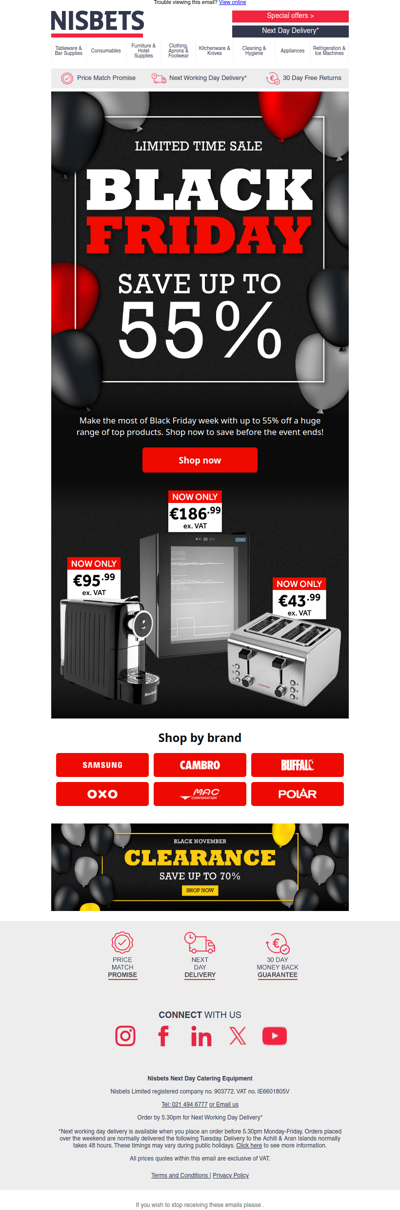 Black Friday week is here - save up to 55%