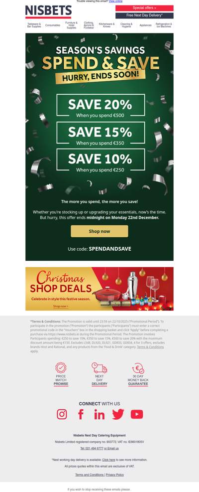 It’s live: Spend & Save - now on!