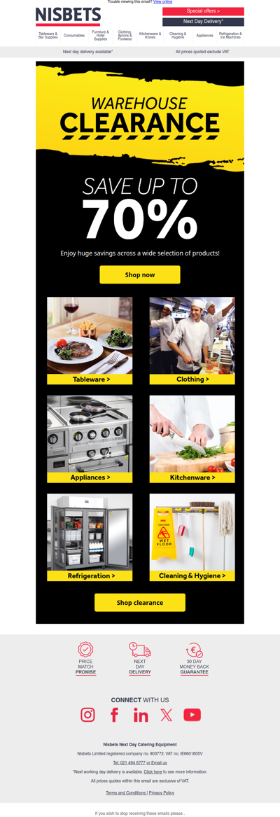 End-of-year clearance: up to 70% off