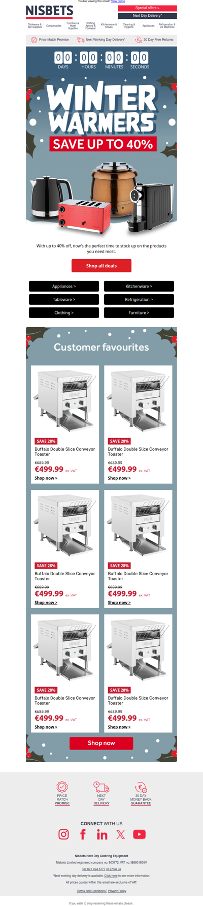 Winter Warmer deals end soon