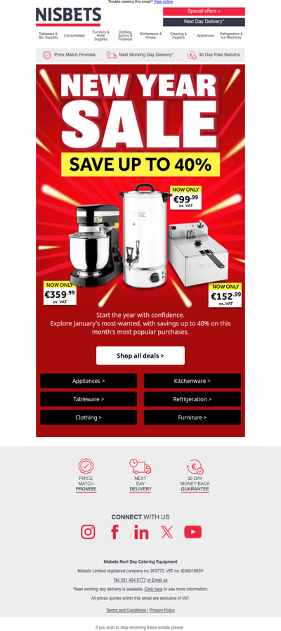 Exclusive midweek deals for you