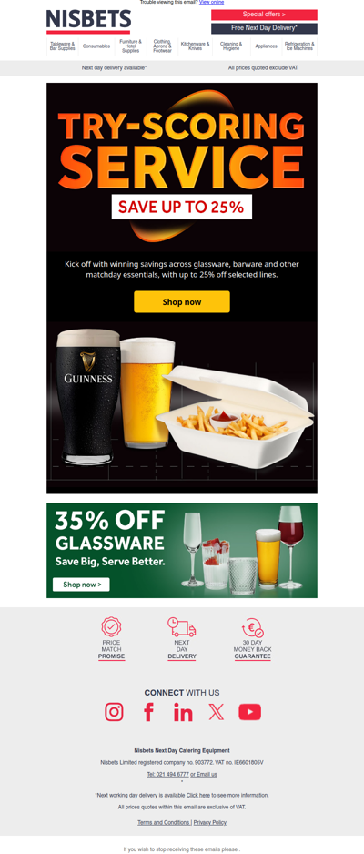 Get matchday ready - save up to 25%