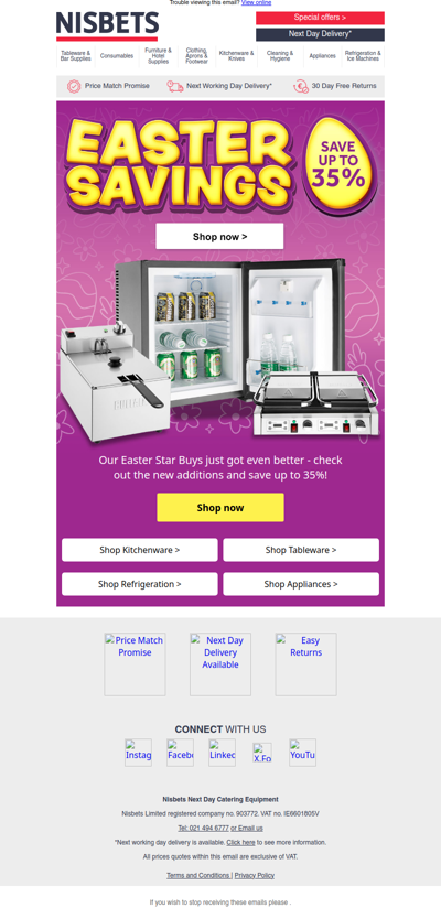 Your Easter Savings are here